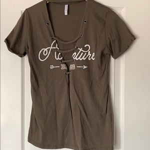 Jules Vault Choker Neck and a V Neck Line